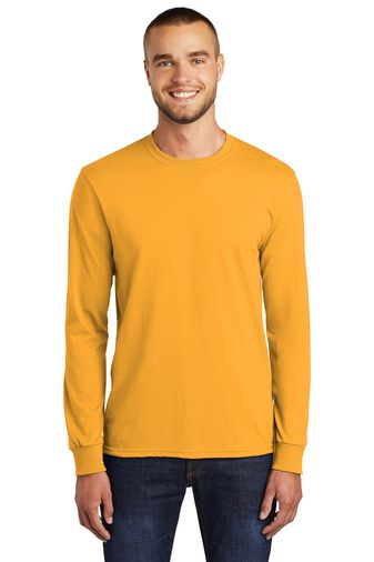 Port & Company® Adult Unisex 5.5-ounce, 50/50 Cotton Poly Long Sleeve Core Blend T-shirt